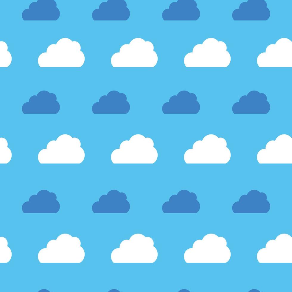 Clouds Seamless Pattern vector