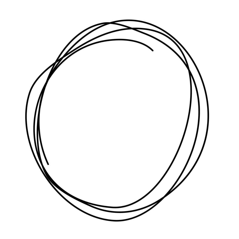 Form of circle one line. Unravels chaos and mess difficult situation. Psychotherapy concept of solving problems is easy. One continuous line drawing. Hand drawn vector illustrations isolated