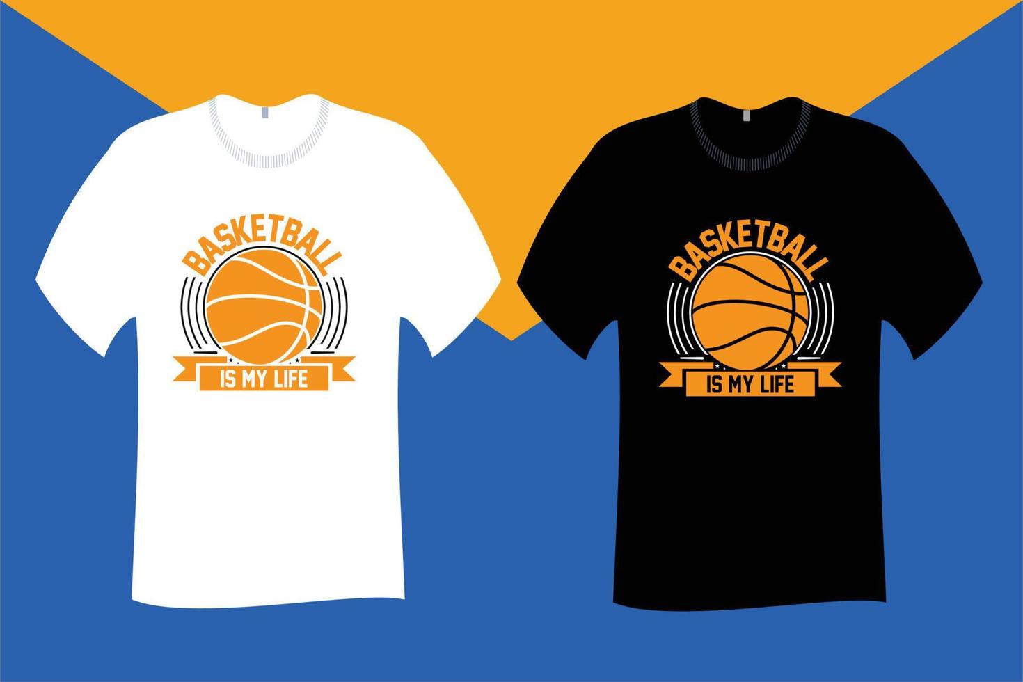 el baloncesto es mi diseño de camiseta de vida vector