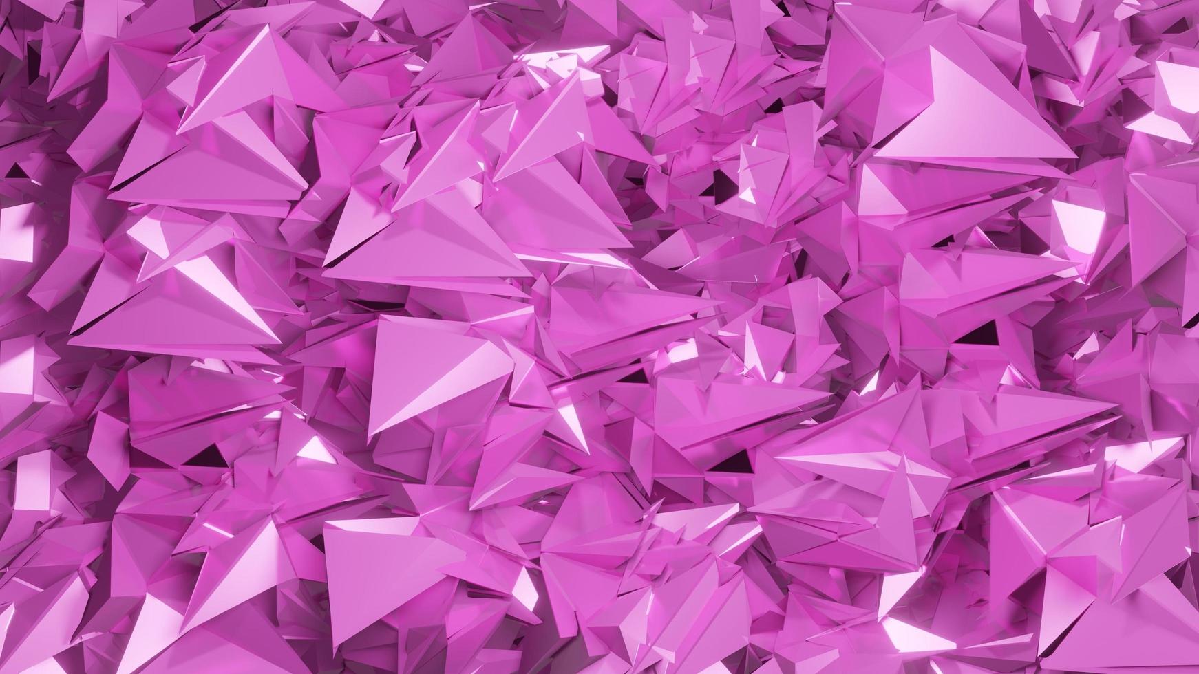 3D Rendering Pink Abstract Crystal Background photo