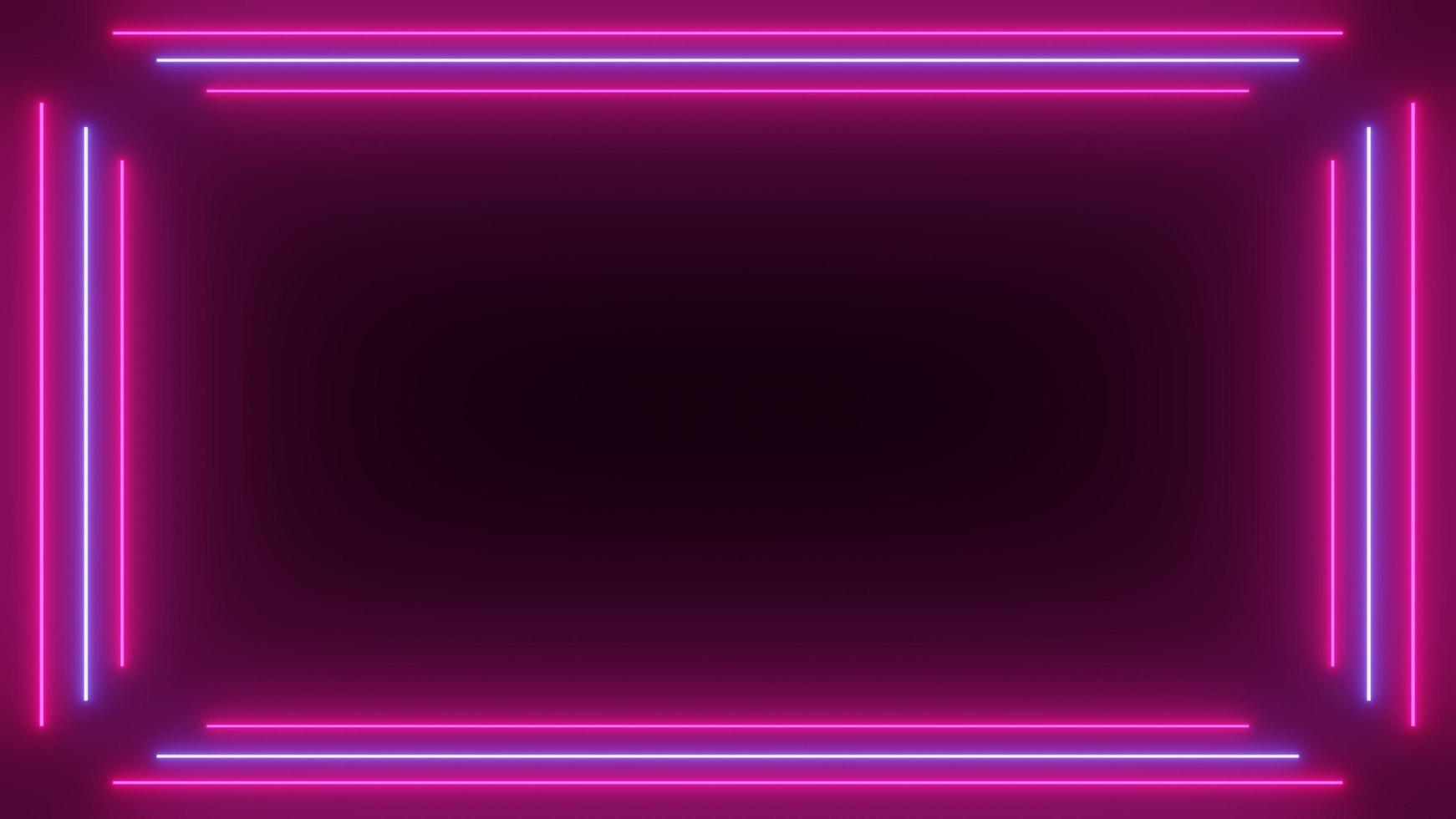 3D Rendering Neon Sci-fi Background photo