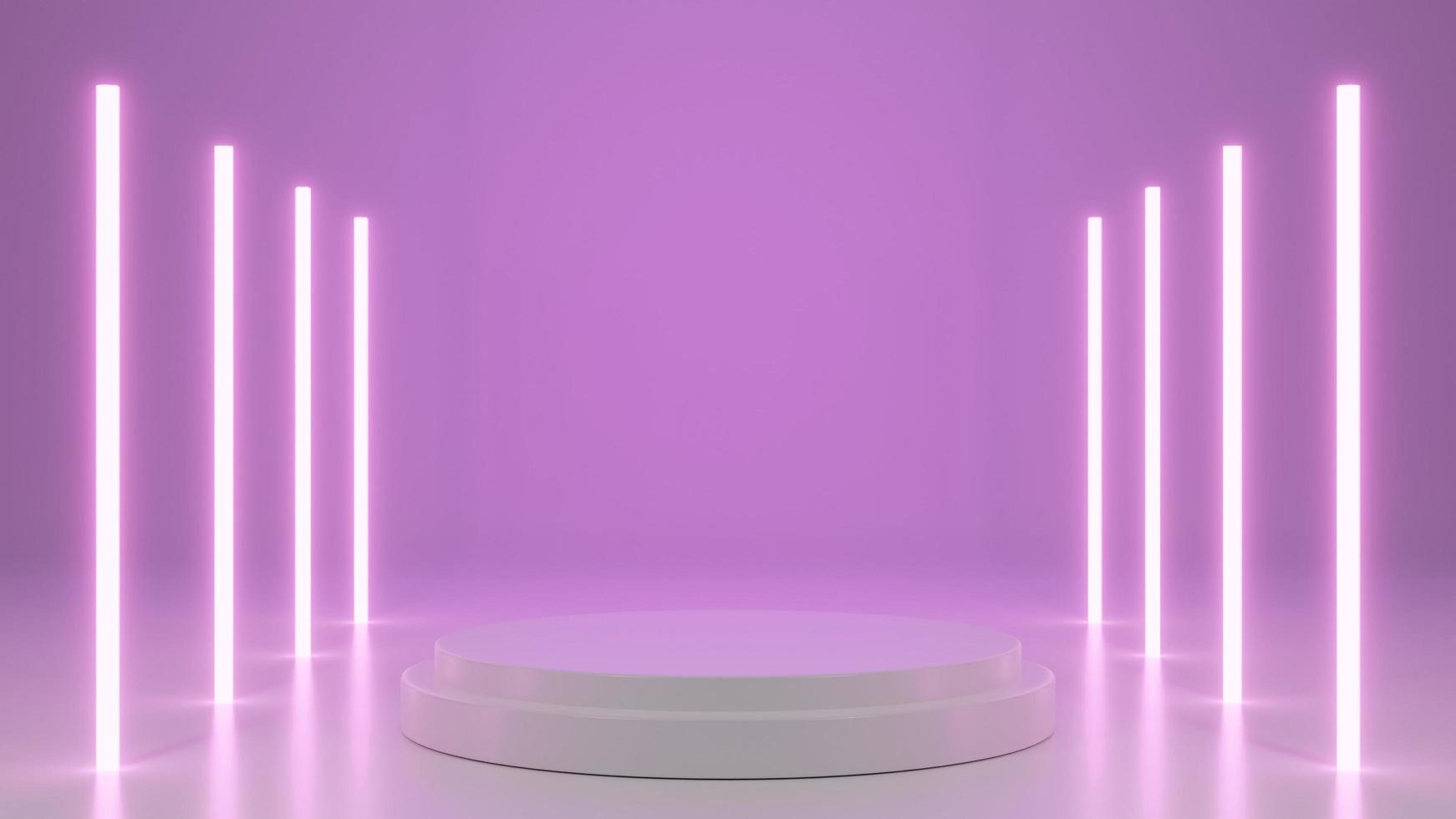 Neon Abstract Fluorescence podium Background photo