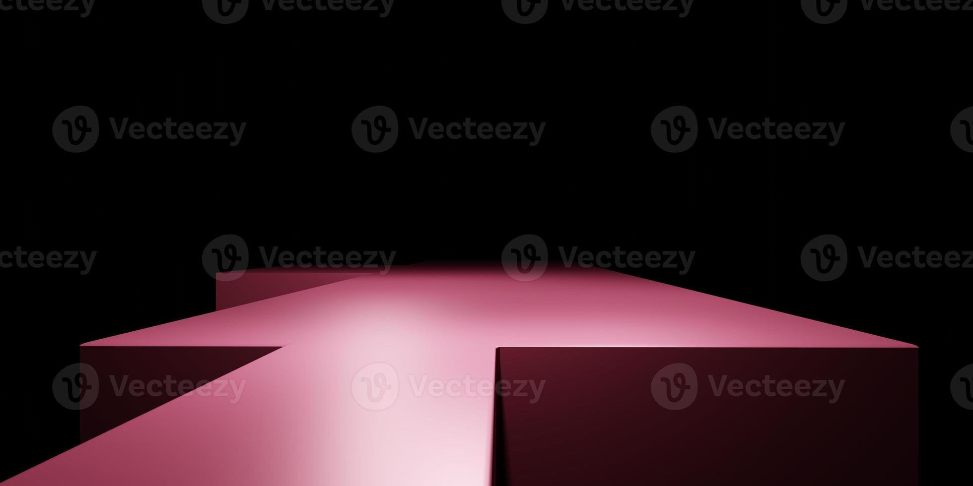 3d rendering of empty pink architecture abstract geometric minimal background. Scene for advertising, cosmetic ads, showcase, presentation, technology, fashion, studio. Illustration. Product display photo
