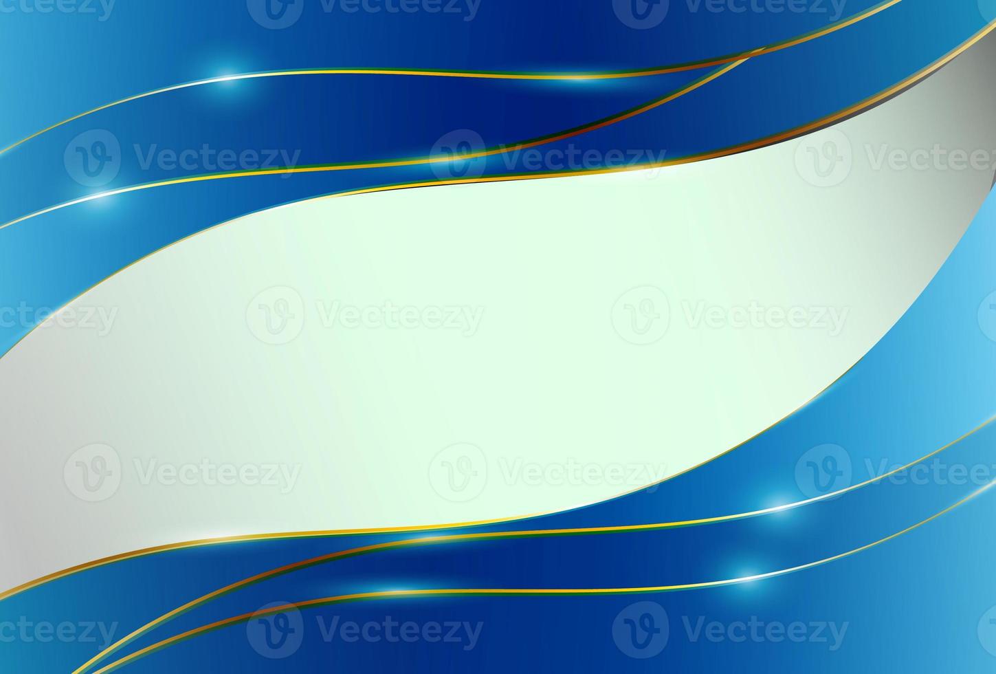 Luxury gold line graphic and cyan gradient color soft light  banner advertising luxury modern background photo