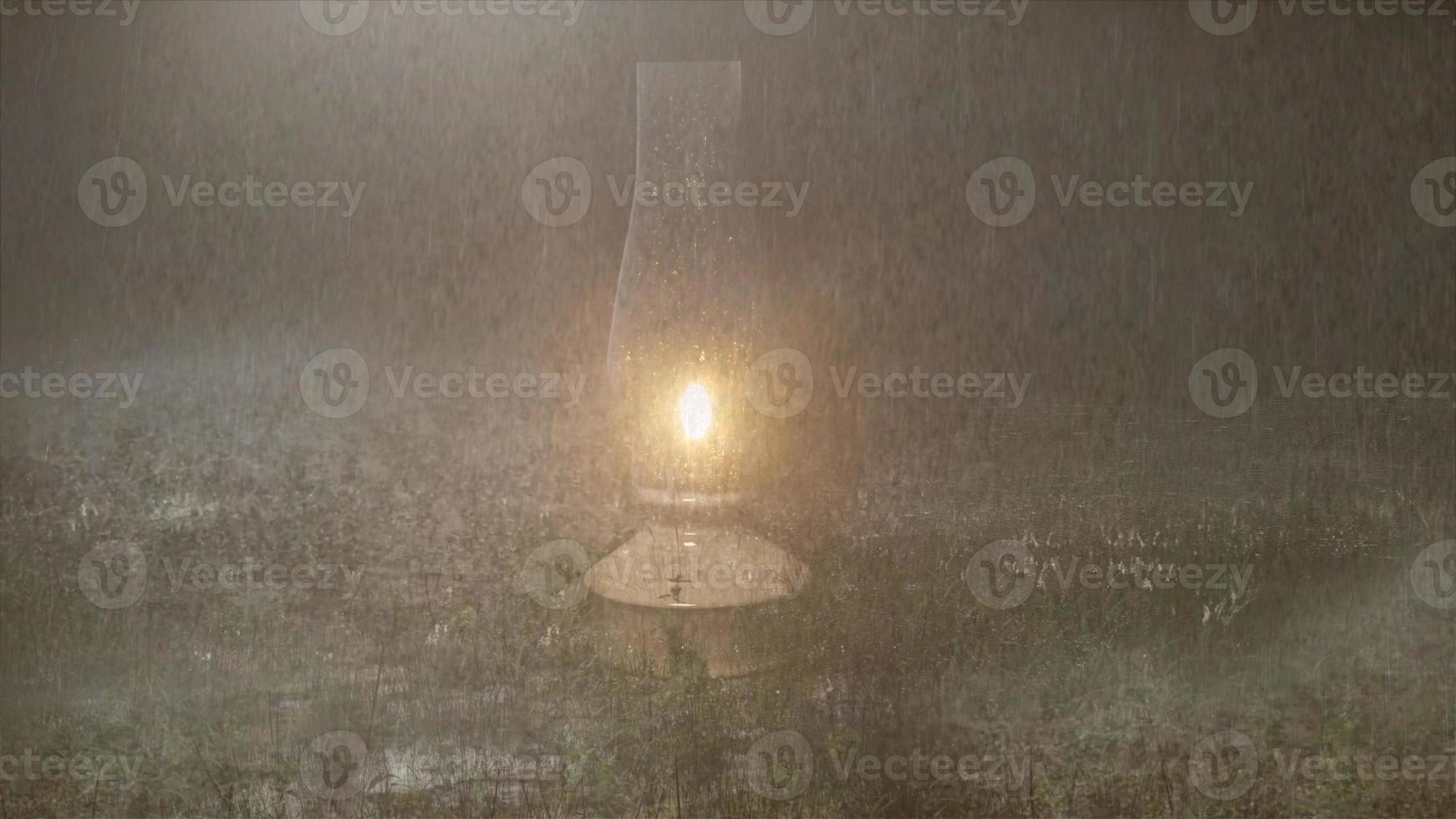 morning mist in the forest - Beautiful landscape - Drawing meadow in tropical forest photo