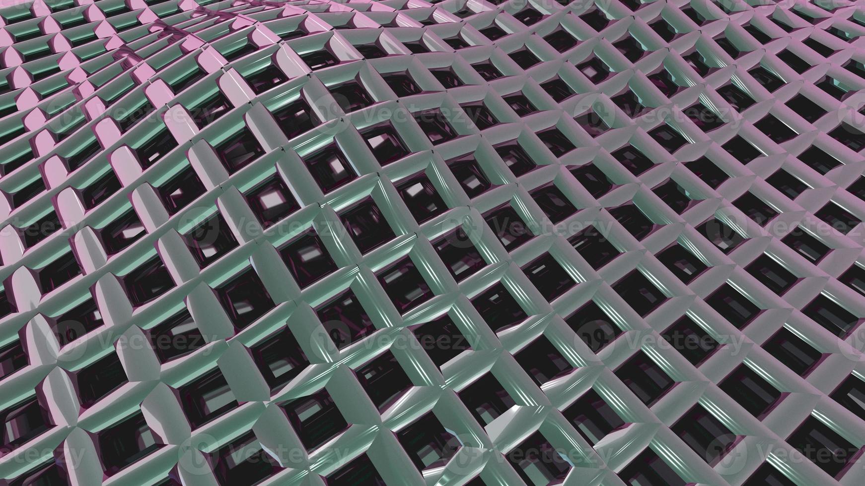 Black abstract lines and metal mesh pattern background 3d rendering photo