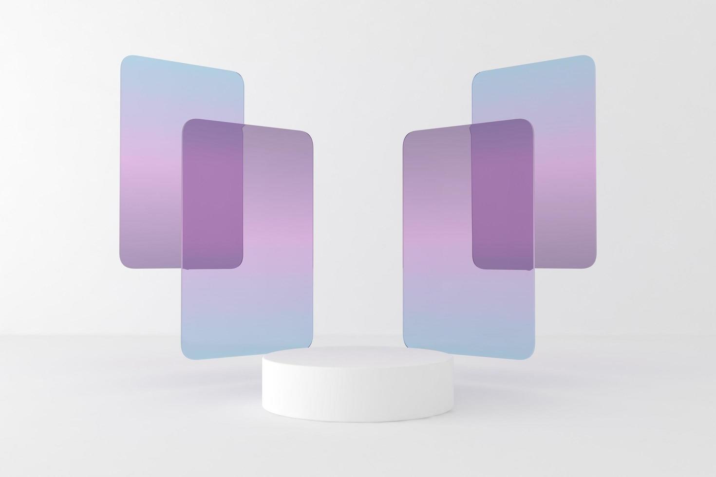 Abstract minimal design for cosmetic or product  podium 3d rende photo