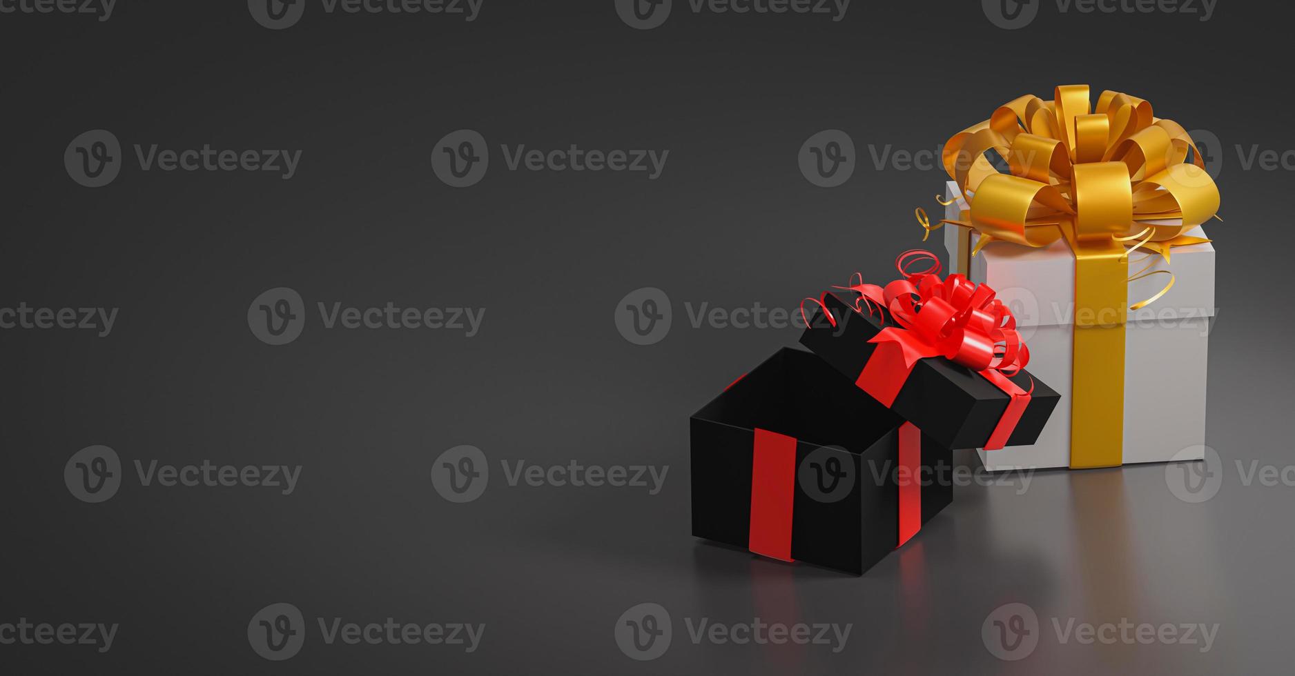 Gift box for Black Friday concept photo