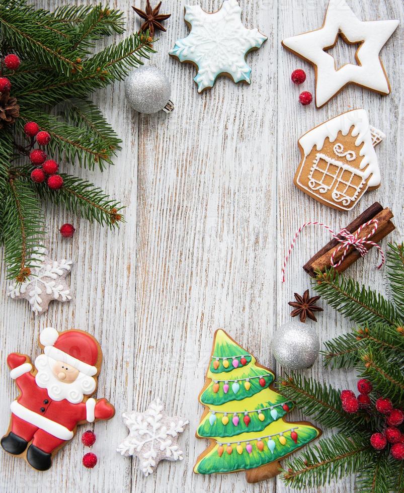 Christmas  decoration with cookies photo