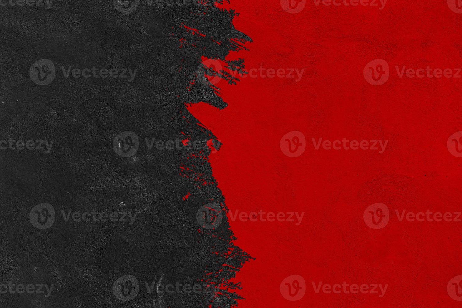 black and red brush texture background.Abstract brushstroke background, flat shapes .on a concrete wall photo