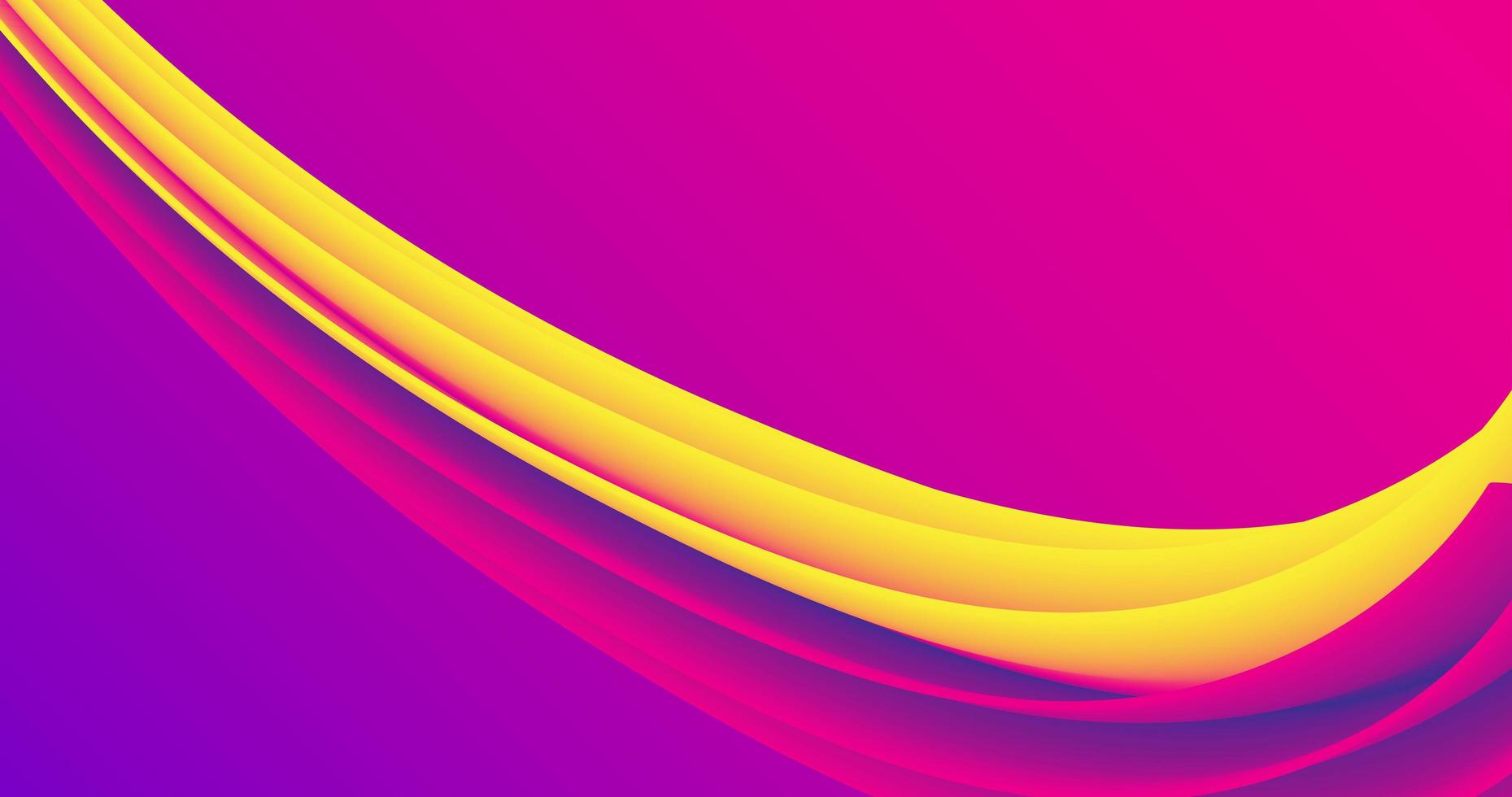 Abstract background design using diagonal 3d effect wave pattern, in purple and yellow colors photo