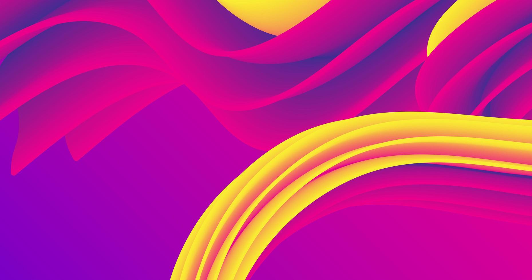 Abstract background design using irregular wave patterns, in purple and yellow colors. photo