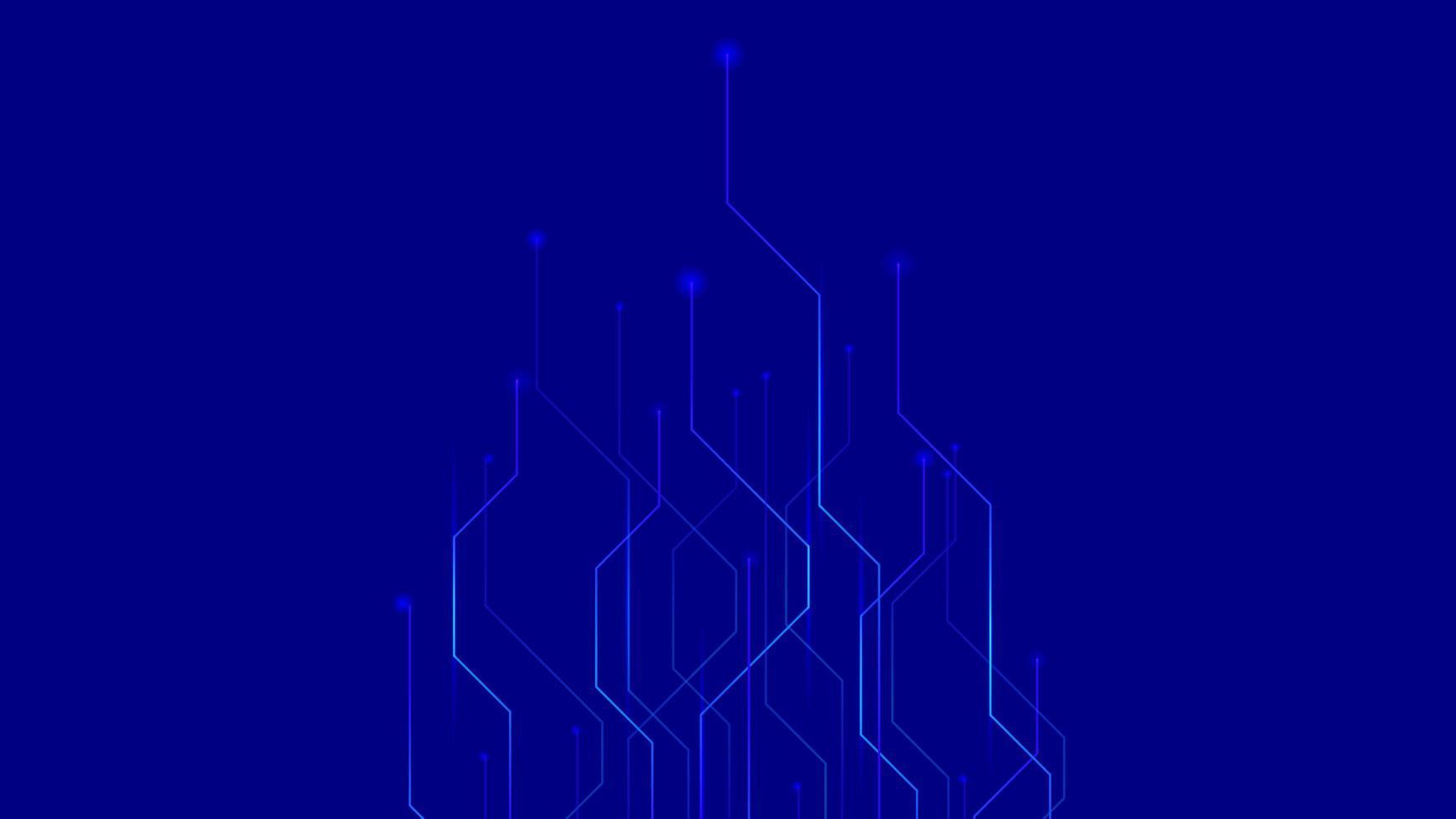Abstract background using processor chip pattern from bottom to top in the middle and lots of space with dominant blue color photo