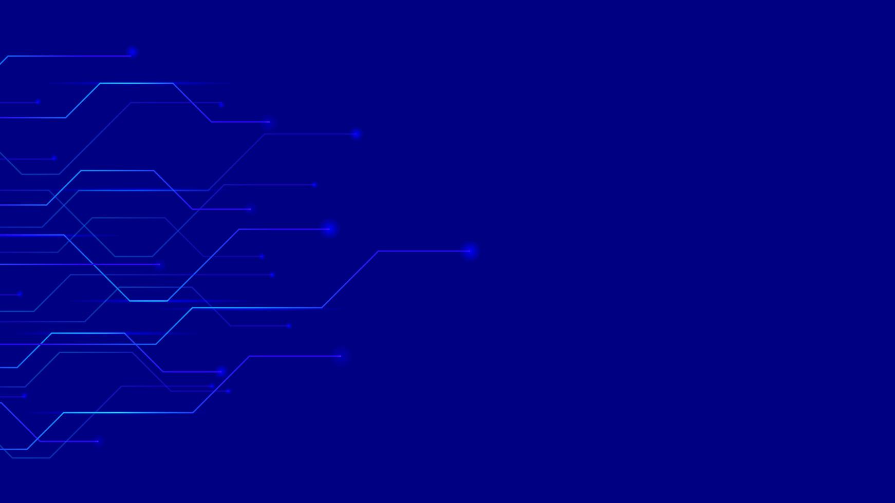 Abstract background using processor chip pattern from left to right and there is a space on the right with the dominant color blue photo