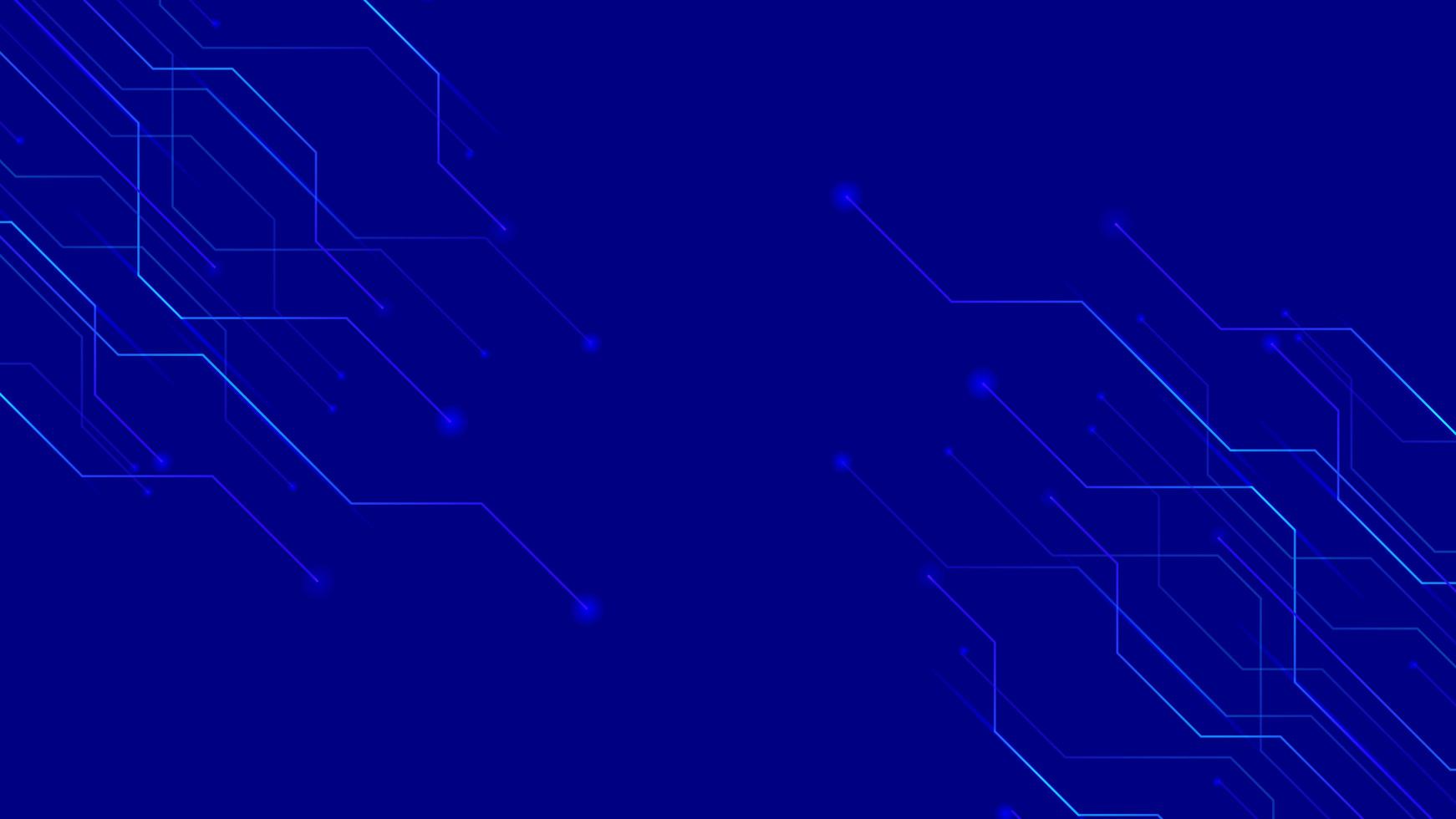 abstract background using a pattern of processor chips that meet diagonally at the center point with the dominant color blue photo
