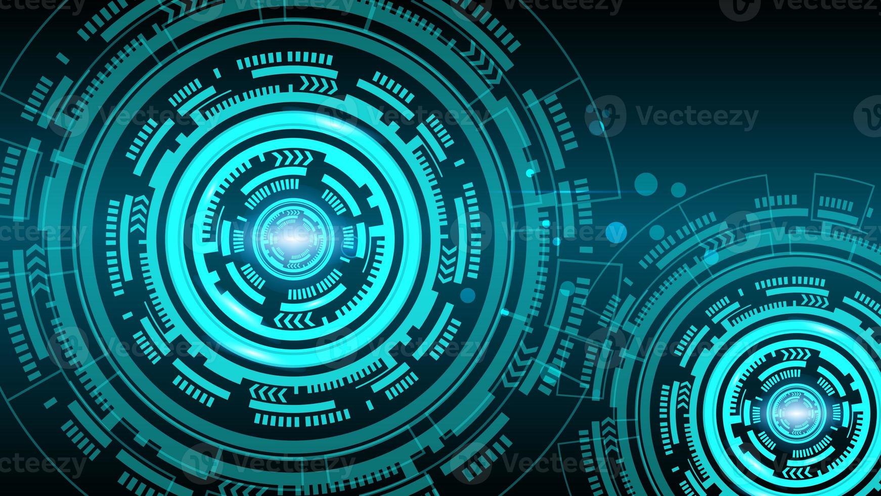 abstract design using artificial intelligence theme with circle pattern with different size pattern photo