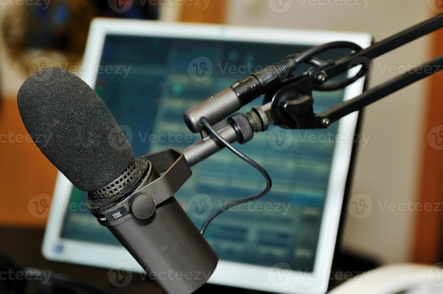 micrófono de la estación de radio foto