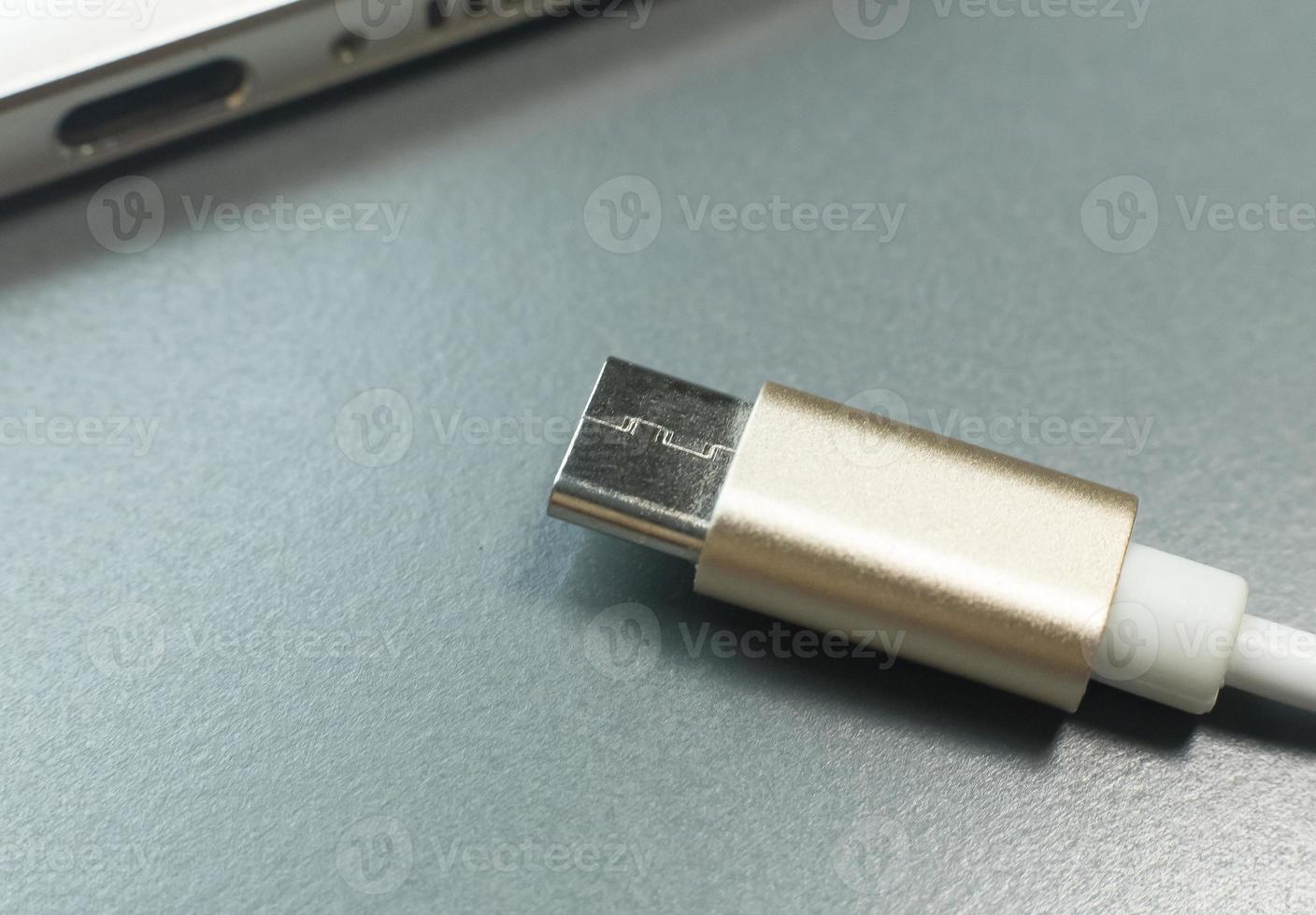 cable usb type c it connection device close up image. photo