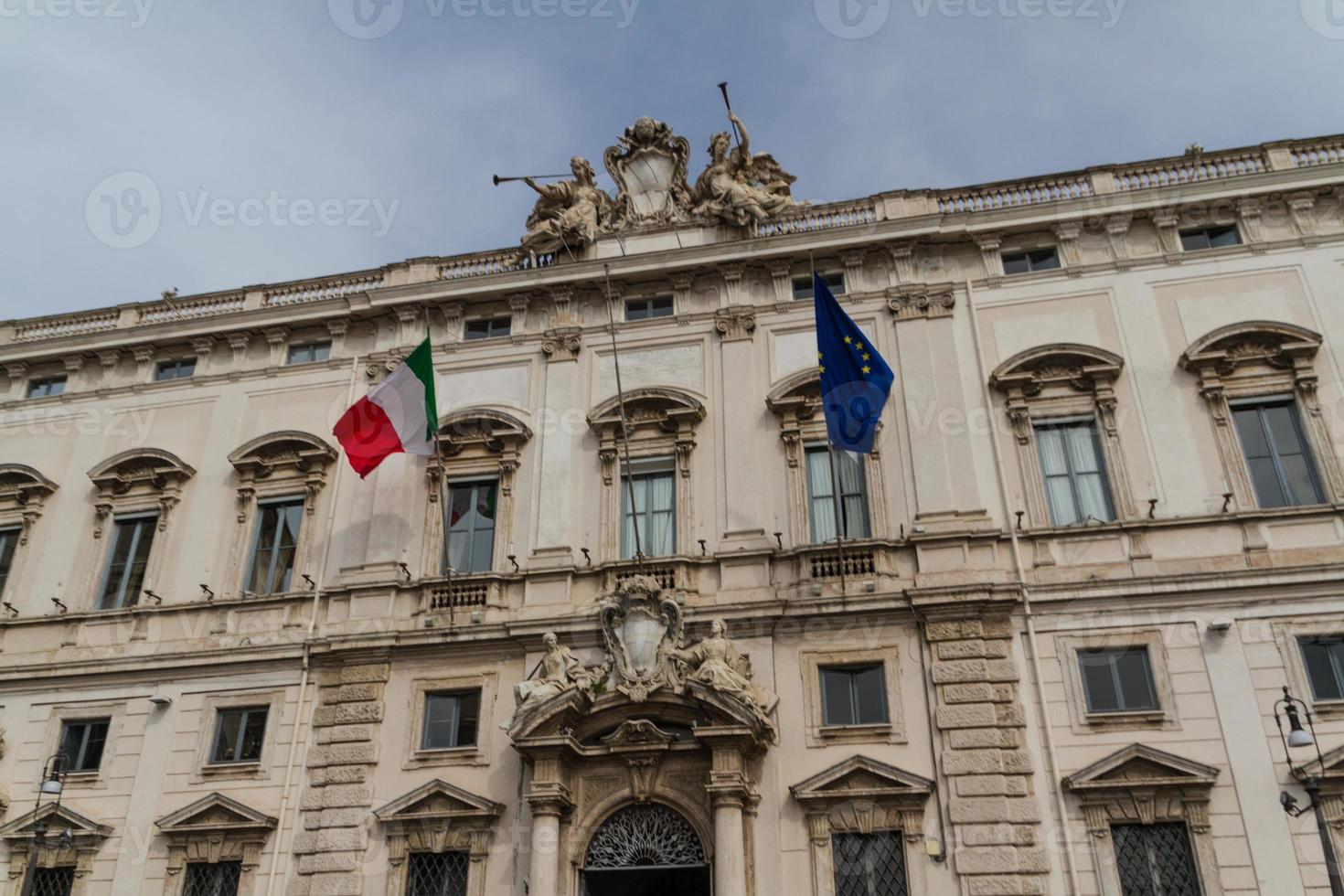 Rome, the Consulta building in Quirinale square. photo