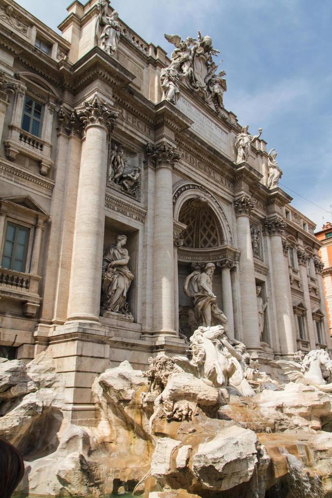 Rome, Italy, 2022 - Fountain di Trevi - most famous Rome's fountains in the world. Italy. photo
