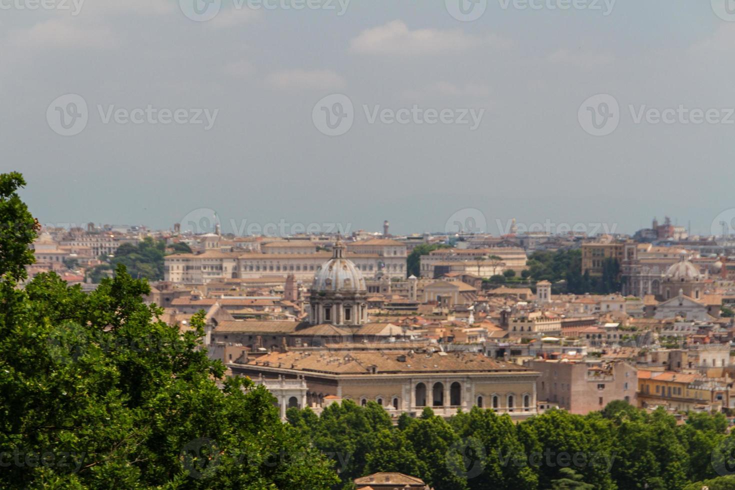 Travel Series - Italy. View above downtown of Rome, Italy. photo