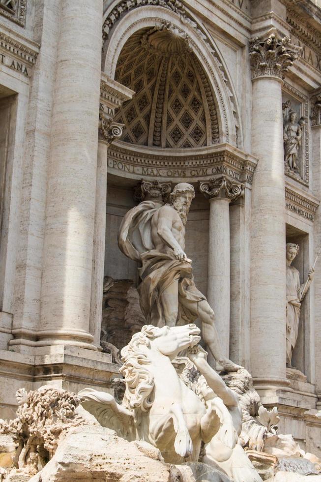 Rome, Italy, 2022 - Fountain di Trevi - most famous Rome's fountains in the world. Italy. photo