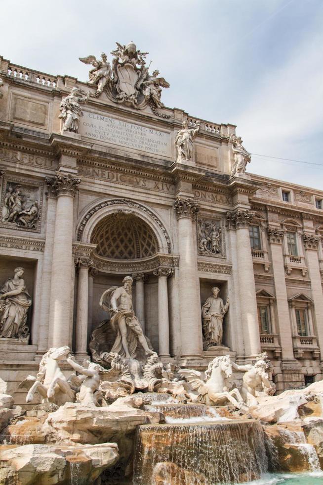 Rome, Italy, 2022 - Fountain di Trevi - most famous Rome's fountains in the world. Italy. photo