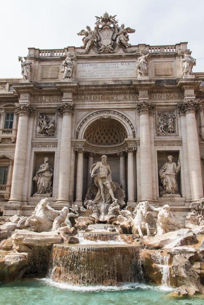 Rome, Italy, 2022 - Fountain di Trevi - most famous Rome's fountains in the world. Italy. photo