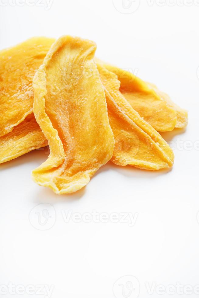 Orange Slices of Dried Sugar Mango Isolated photo