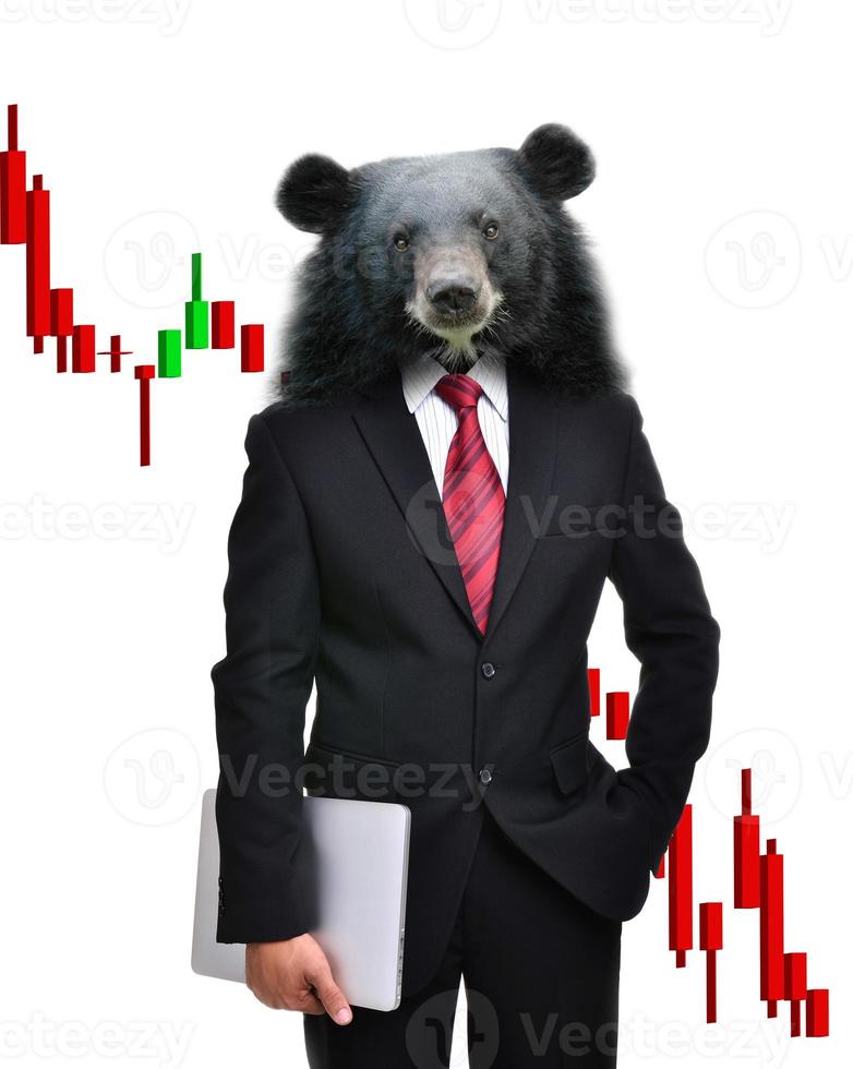 bear market, stock investment concept photo