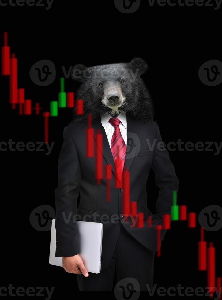 bear market, stock investment concept photo