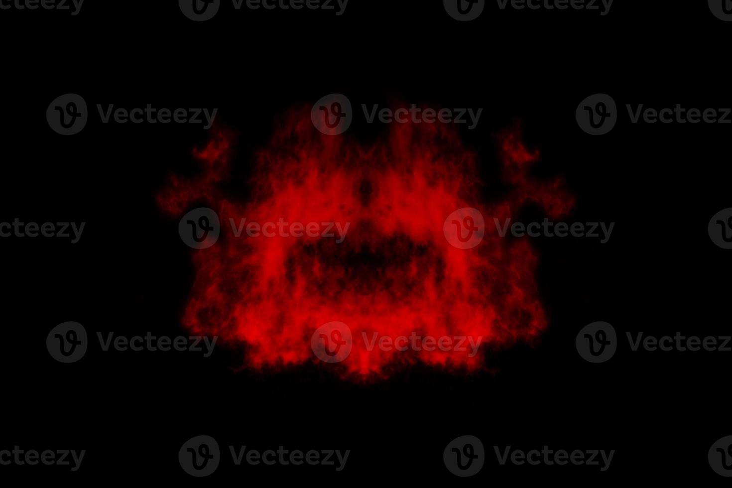 Textured Smoke, Abstract red,isolated on black background photo