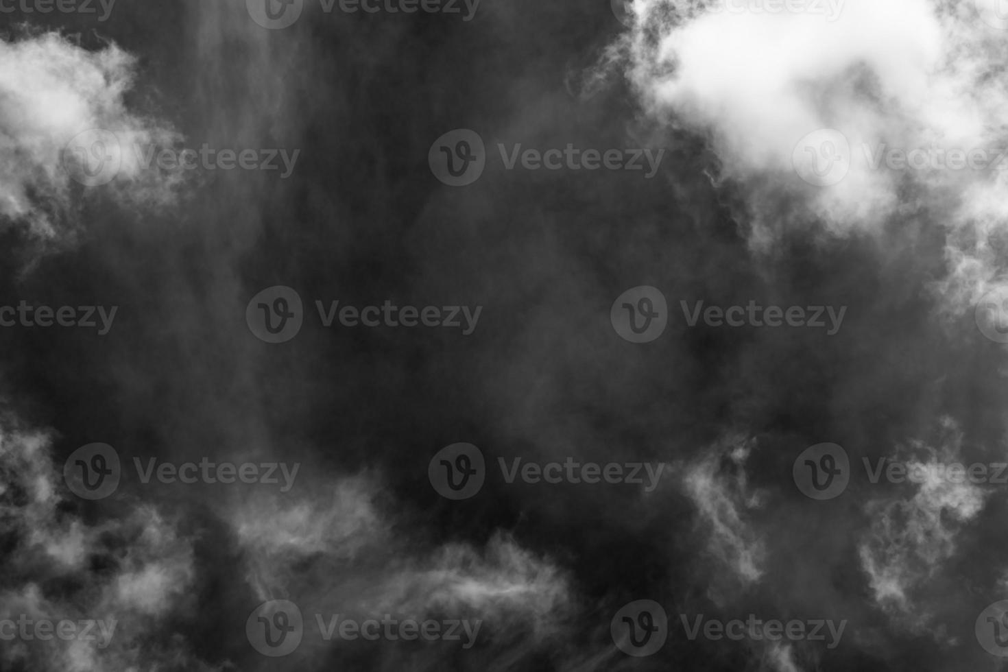 Textured cloud,Abstract white,isolated on black background photo