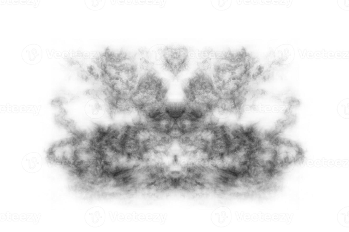 Textured Smoke,Abstract black,isolated on white background photo