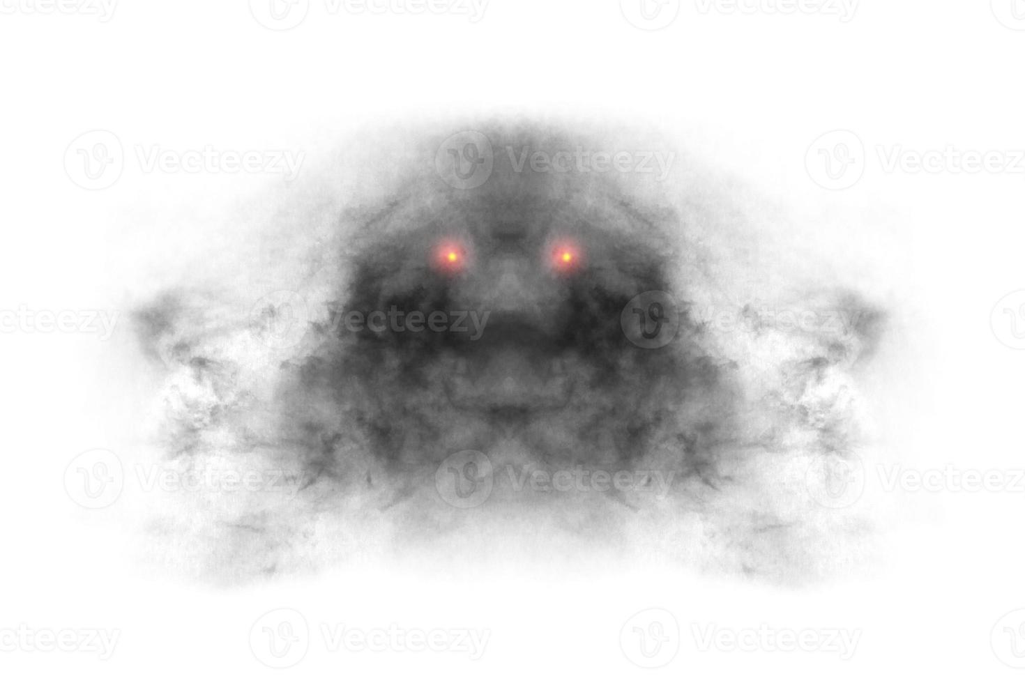 Textured Smoke,Abstract black,isolated on white background photo