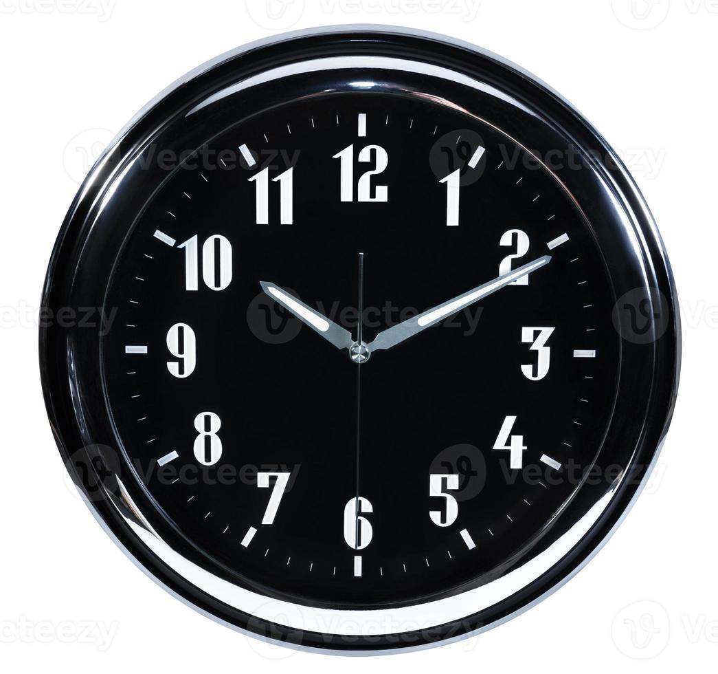 black clock isolated on white background,clipping path photo