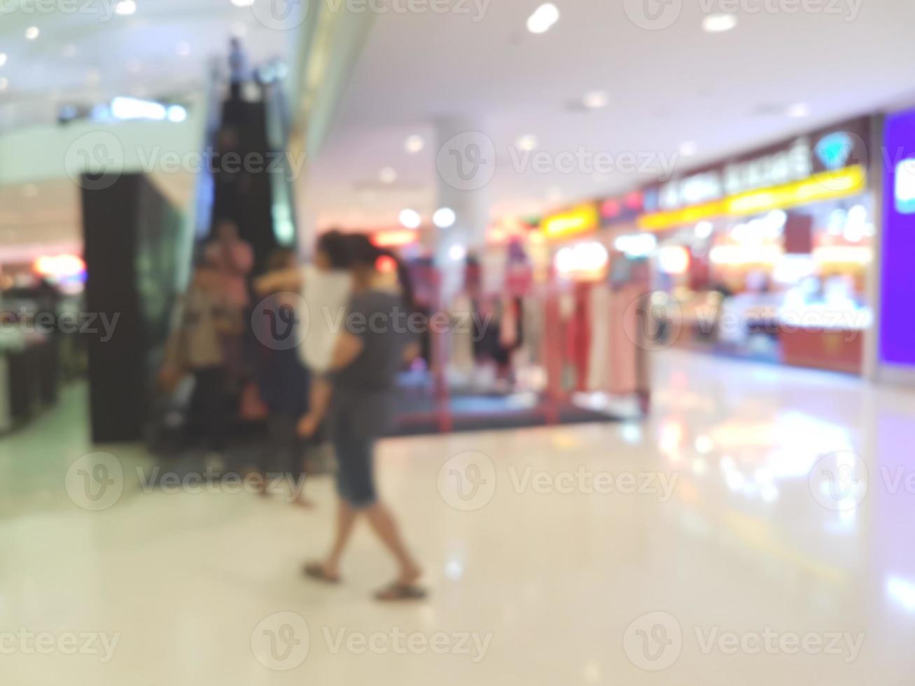 shopping mall blur background photo