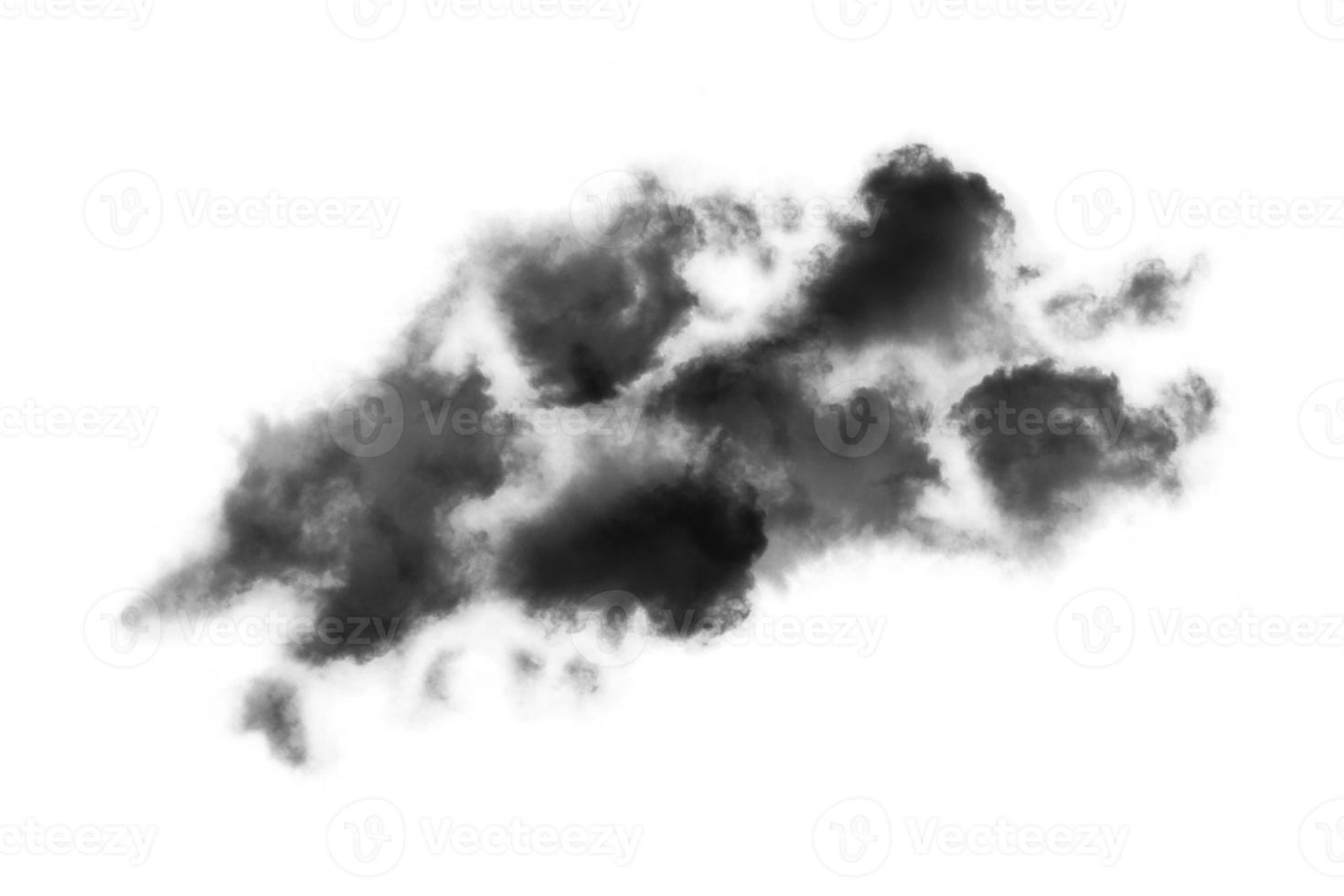 Textured Smoke,Abstract black,isolated on white background photo