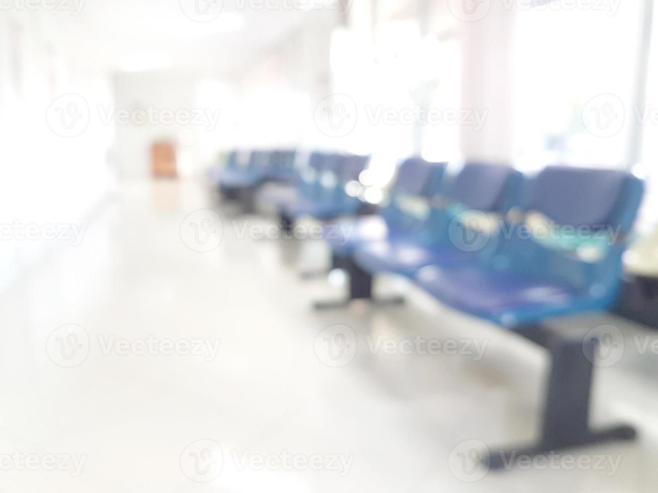 Bench for Register Counter Blurry Background of Illustration,Abstract Blurred Image photo