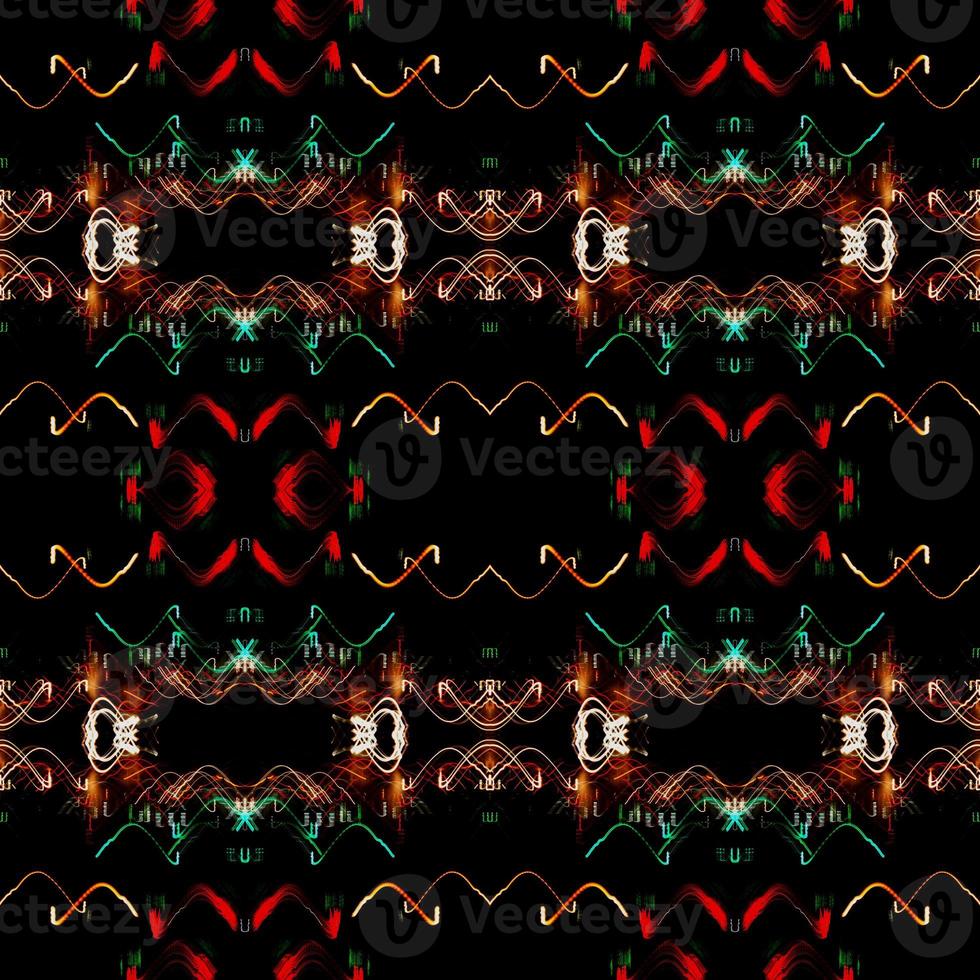 Night light line,seamless light pattern,abstract background photo