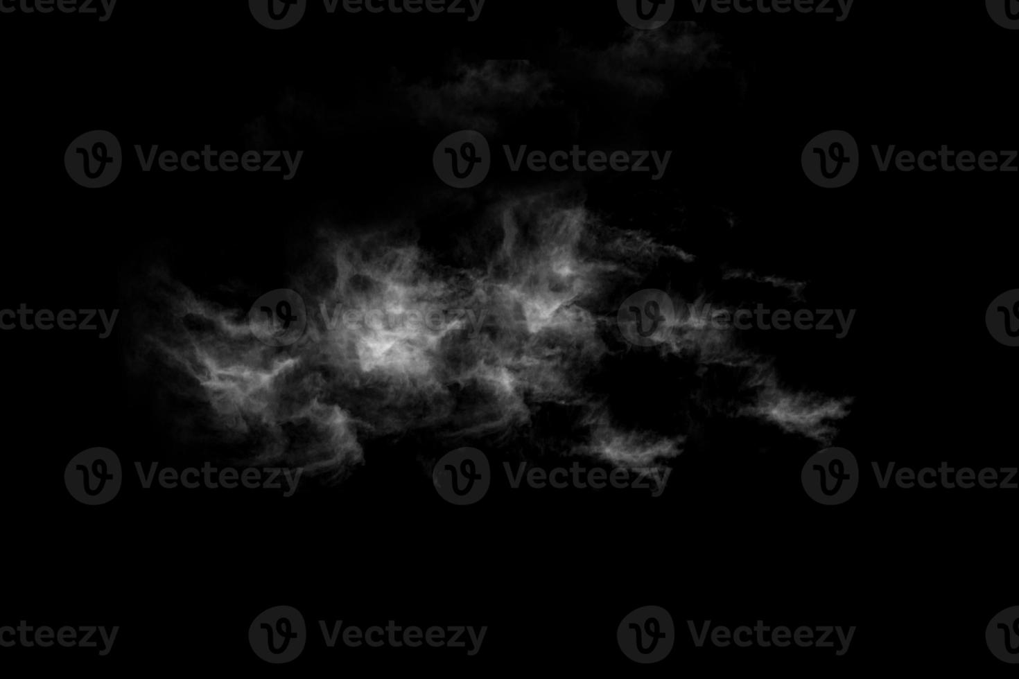 Textured Smoke,Abstract black,isolated on black background photo