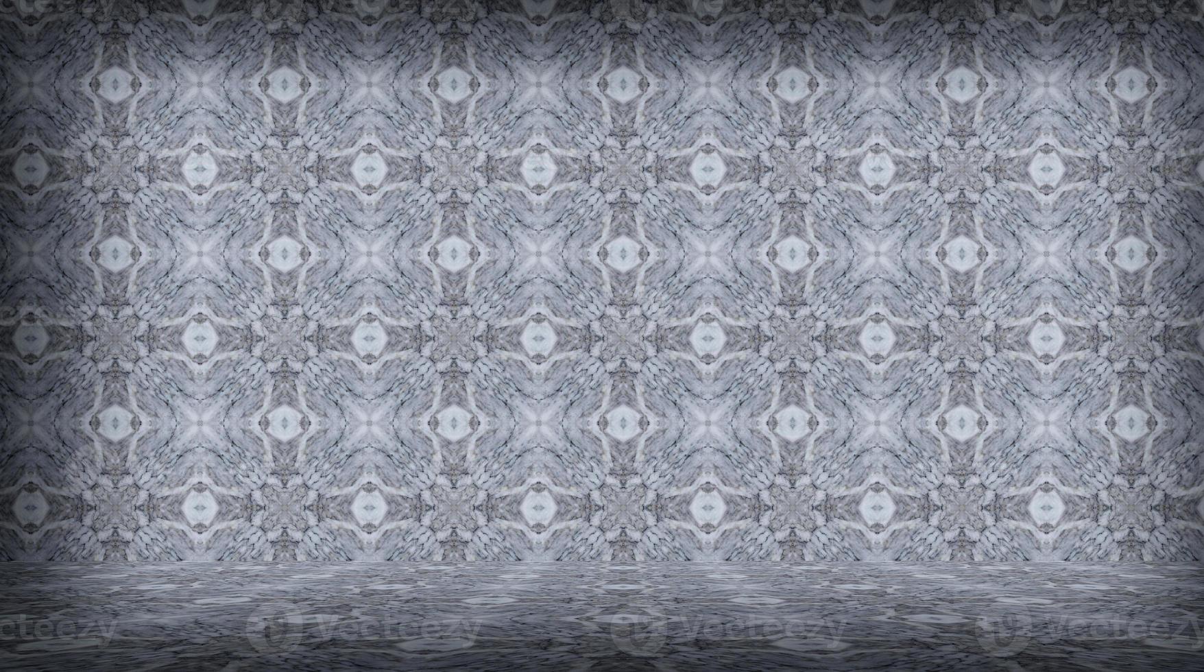 Empty room with abstract pattern,marble background photo