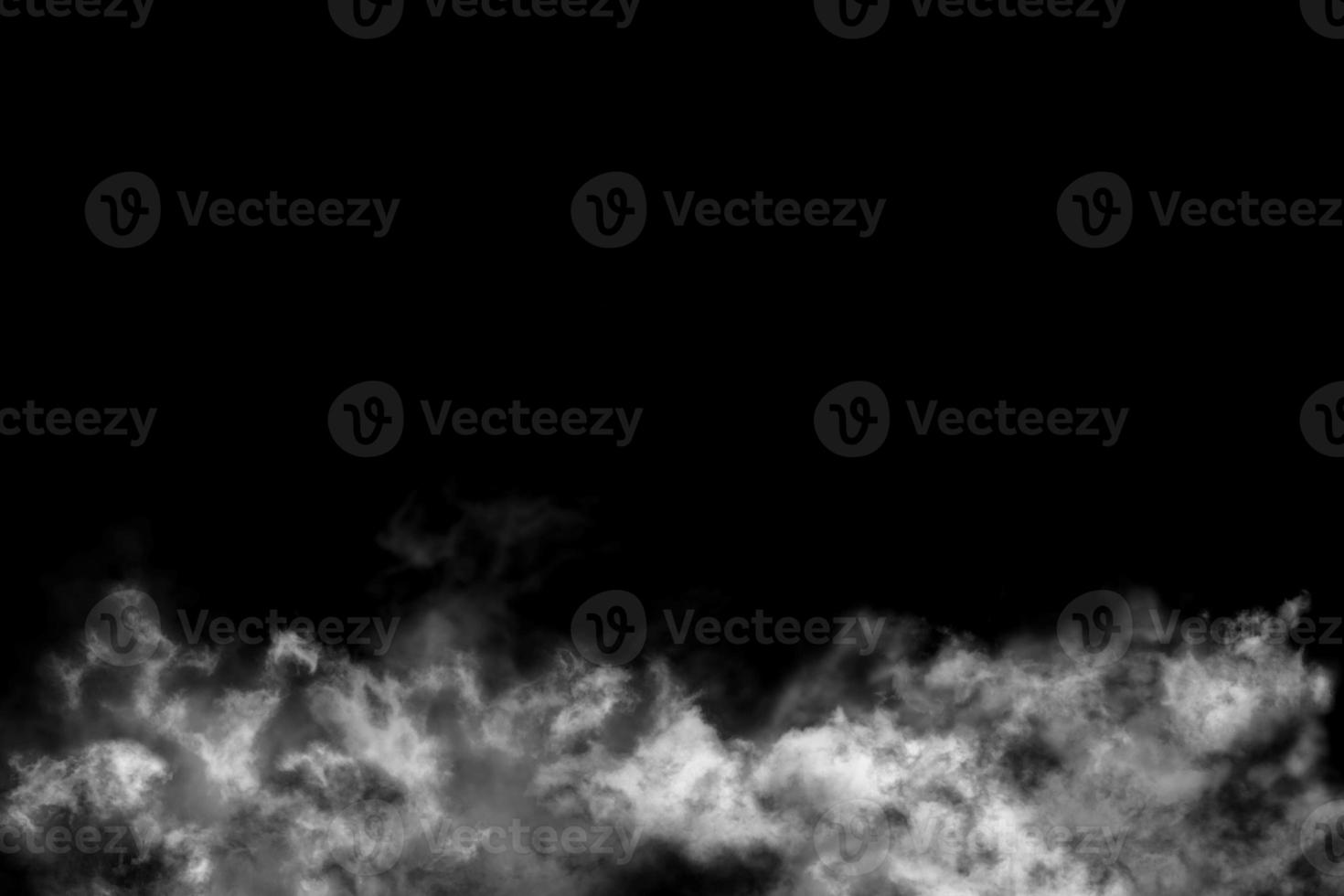 Textured cloud,Abstract black,isolated on black background photo