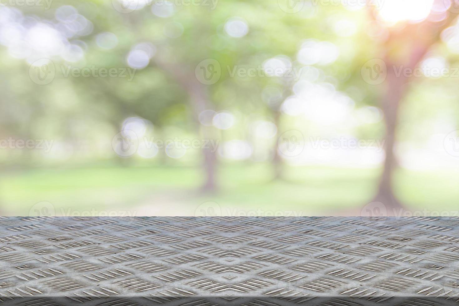 steel plate slip with natural bokeh blurred photo