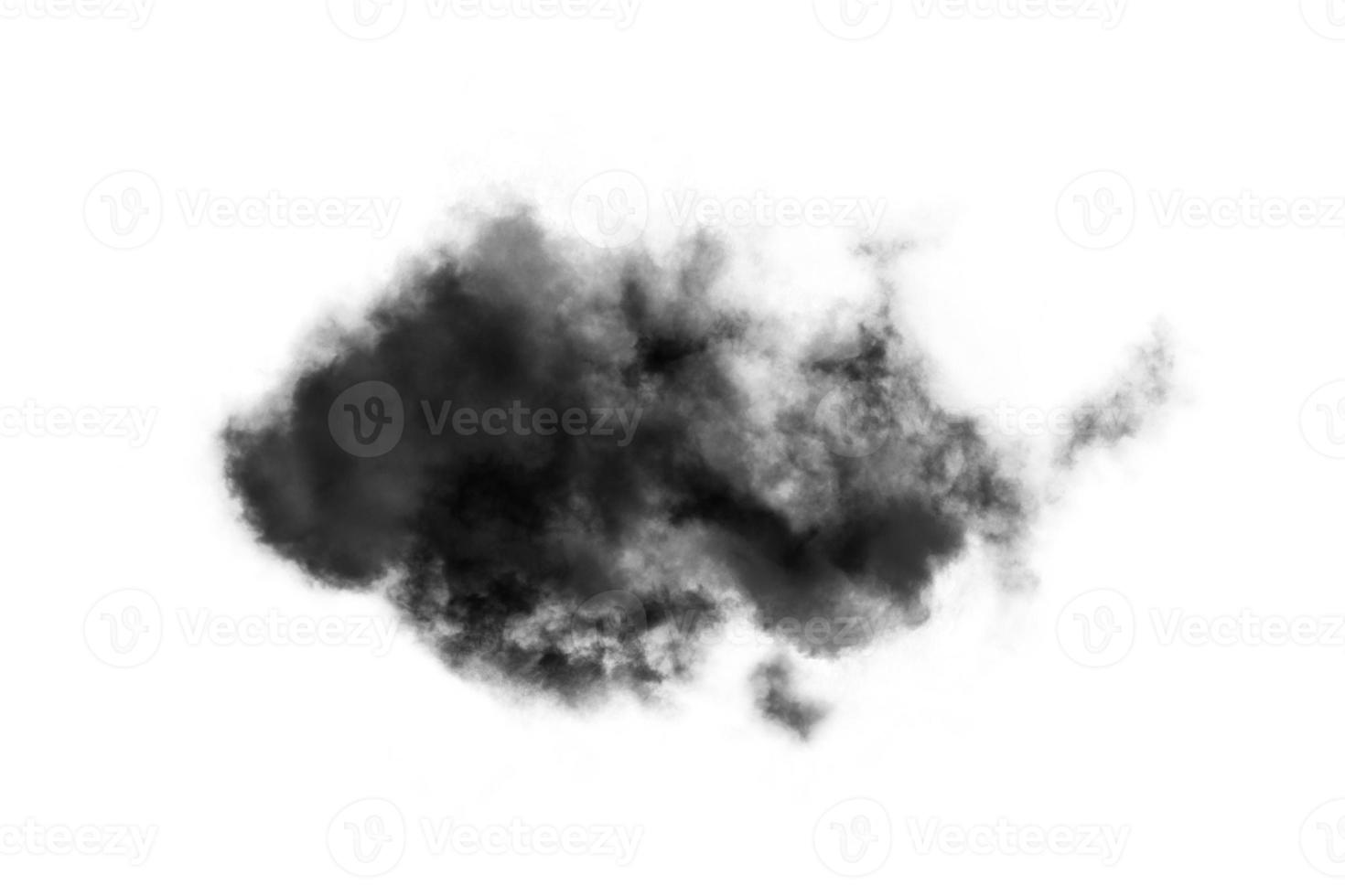 Textured Smoke,Abstract black,isolated on white background photo