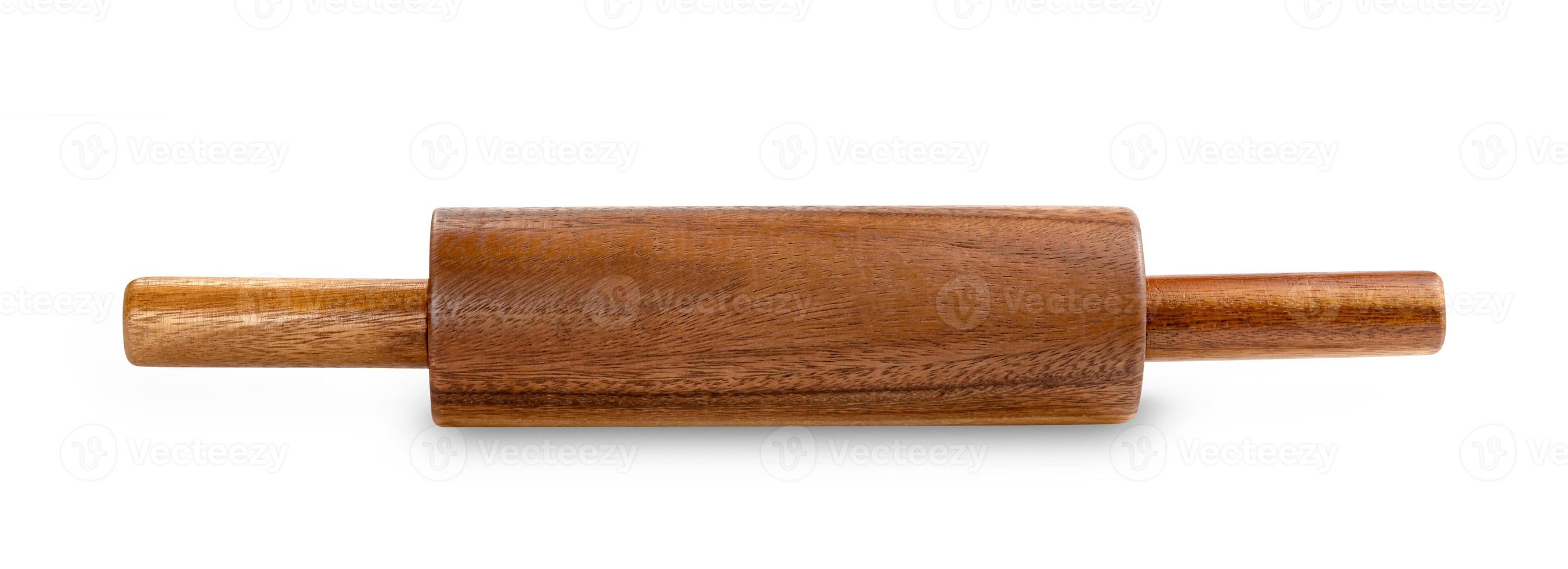 Wooden rolling pin isolated on white background ,include clipping path photo