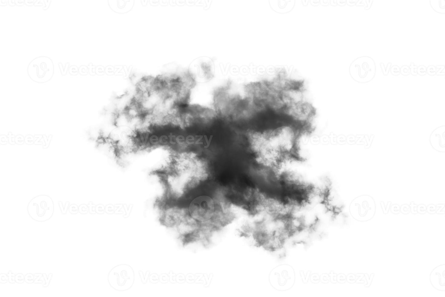 Textured Smoke,Abstract black,isolated on white background photo