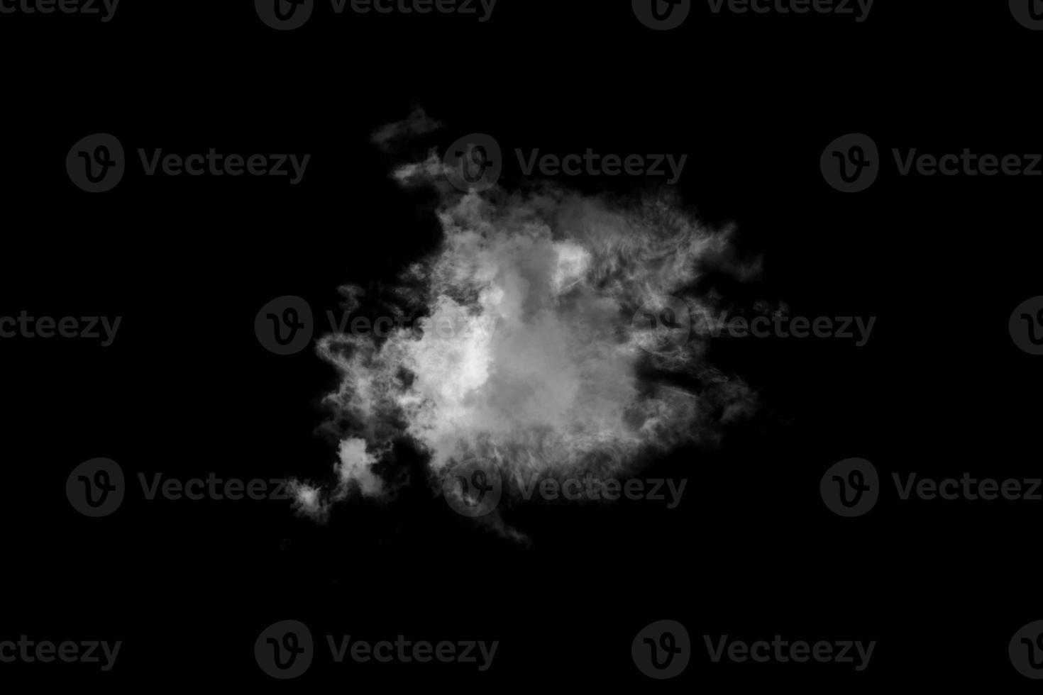 Textured Smoke,Abstract black,isolated on black background photo