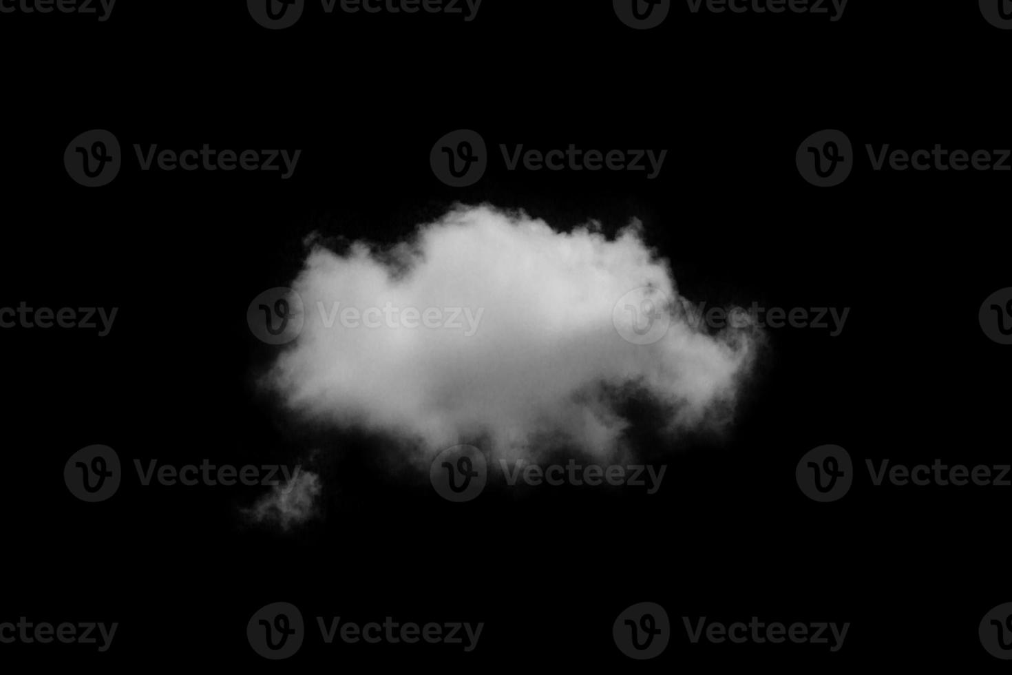 Textured cloud,Abstract black,isolated on black background photo