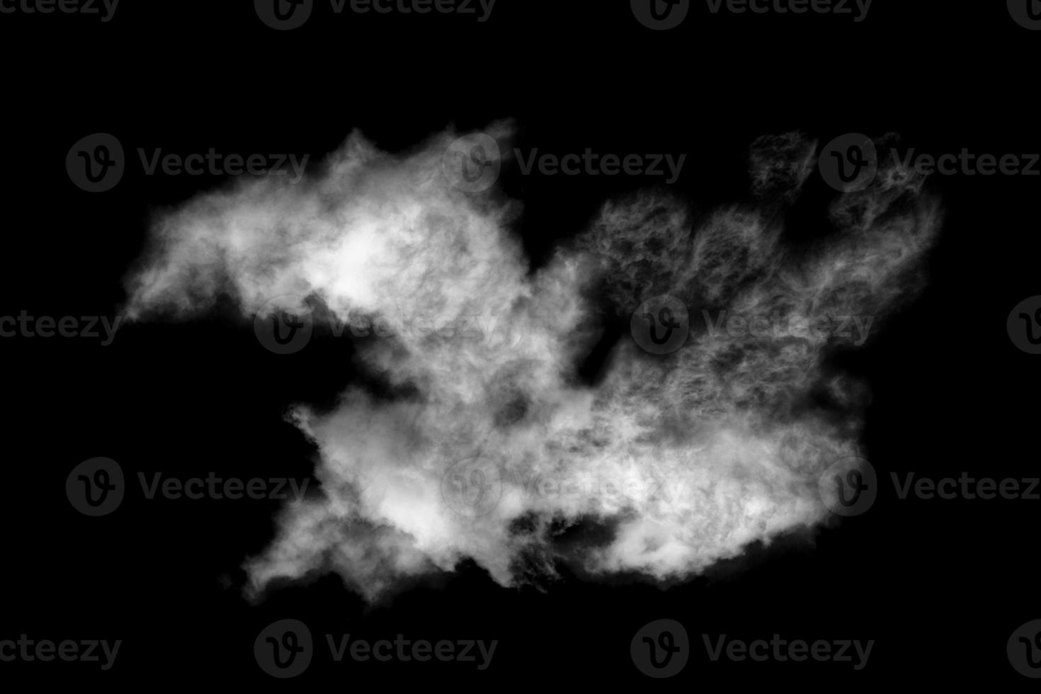 nube texturizada,negro abstracto,aislado sobre fondo negro foto